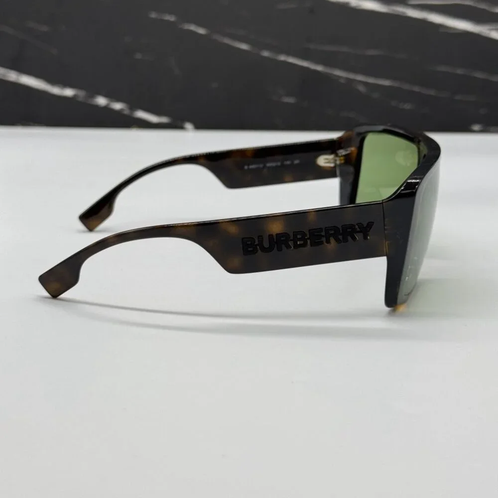 NEW BE4401U 3002/2  BURBERRY DARK HAVANA/GREEN MEN BURBERRY SUNGLASSES